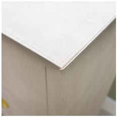 Arbonne Ivory Textured 3 Drawer Bedside Table