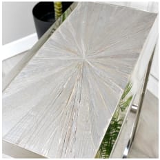 Modern Slim Chrome Side Table