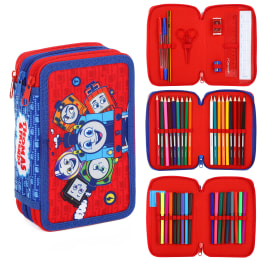 Thomas 3 Zip Filled Pencil Case