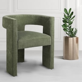 Amalfi Olive Curved Dining Chair