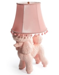 Pink Poodle Table Lamp