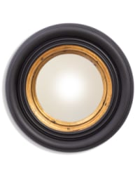 Round Black 25cm Convex Mirror