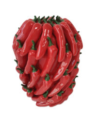 Multi Red Chilli Ceramic Vase