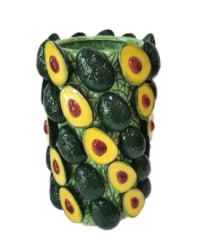 Large Multi Avocado Ceramic Vase