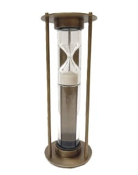 Large Antique Bronze Suspended Sand Timer