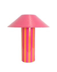 Orange/Pink Stripe Rechargeable Table Lamp
