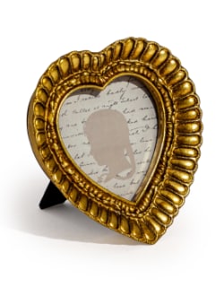 Small Gold Heart Photo Frame