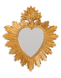 Small Gold "Sacred Heart" Mirror