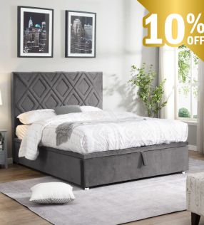 Dublin Grey Gas Lift Bed