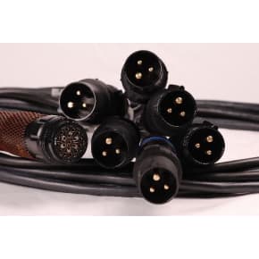 StageCable  6 x 16A Plugs to 19 Pin Socket Cable 2.5mm