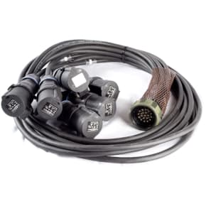 StageCable  19pin Plug to 6 x 16A Sockets - Standard Length 2.5mm