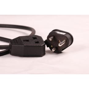 StageCable  15A Plug to 13A Socket Cable 1.5mm - 1m