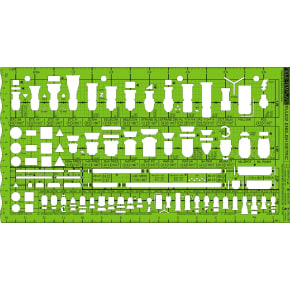 Field Template RULES! UK Metric Lighting Stencil 1:50 & 1:25