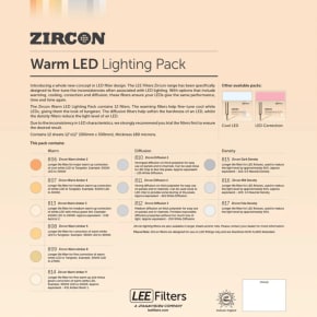 Lee Filters ZPWLED Zircon Warm LED Lighting Pack