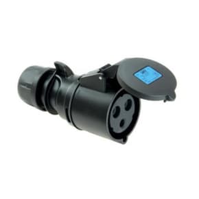 PCE 223-6X 32A 230V 3 Pin Cable Socket IP44 - Black