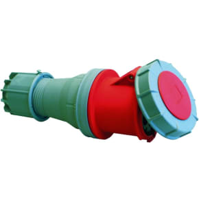 PCE 2355-6 63A 400V 5 Pin Cable Socket IP67 - Red