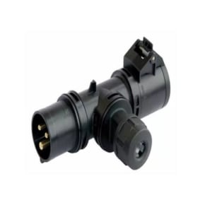 PCE 94325000 16A 230V T Line 3 Pin T-Connect IP44 for 2.5mm Cable - Black