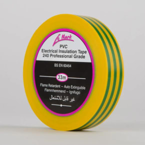 Le Mark LEMPVC19E PVC Tape 19mm x 33m - Earth
