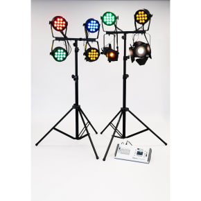 Opus LX-KIT5 OpusLighting Kit 5 (8 Lights) 1x Wash & 1x GCSE Stand + OpusConcerto