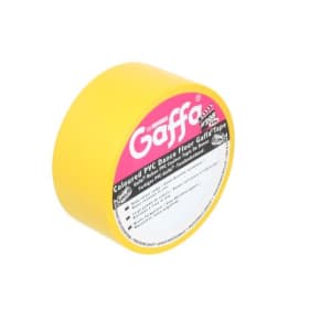 Advance 205639 AT208 Gaffa PVC Dance Floor Tape 50mm x 33m - Yellow