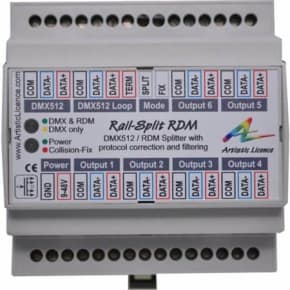 Artistic Licence RAILSPLIT RDM DMX512 Splitter 1 into 6 with RDM Support