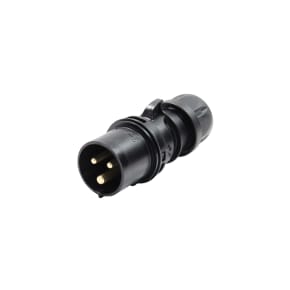 PCE 013-6TTX 16A 230V 3 Pin Cable Plug IP44 - Black TurboTwist