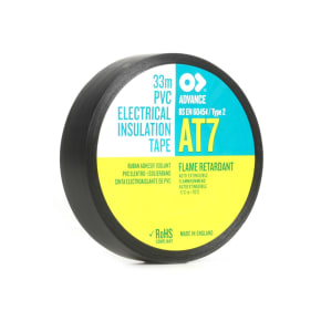 Advance 102914 AT7 PVC Tape 19mm x 33m - Black
