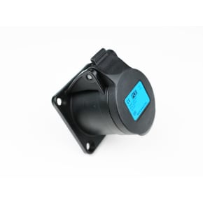 PCE 313-6TTF6X 16A 230V 3 Pin Panel Socket IP44 (60 x 60) - Black TT