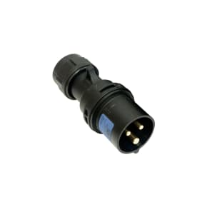 PCE 013-6X 16A 230V 3 Pin IP44 Cable Plug - Black