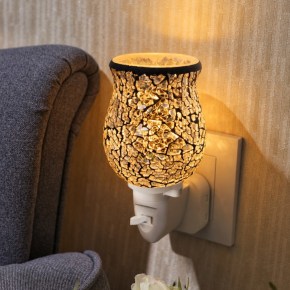 Silver Crackle Tulip Mosaic Warmer