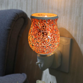 Rose Gold Crackle Mosaic Warmer