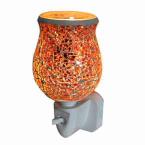 Rose Gold Crackle Mosaic Warmer
