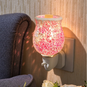 Baby Pink Crackle Fragrance Warmer