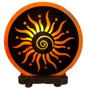 Spiral Sun Salt Lamp