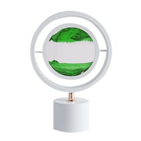 Moodscape Circle White-Green Sand Picture