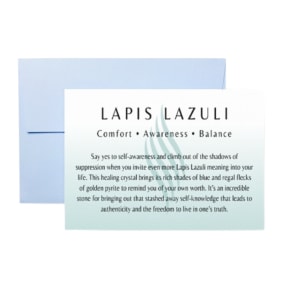 Lapis Lazuli Card for Loose Crystals