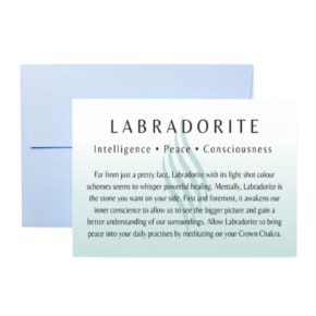 Labradorite Card for Loose Crystals