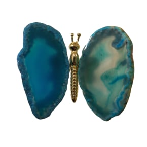 Blue Agate Butterfly