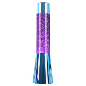 Blue Metallic Glitter Lamp