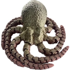 Pastel 3D Printed Octopus