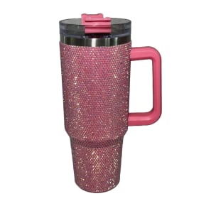 Pink Diamante Bottle 40oz