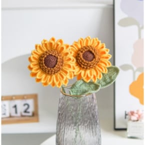 Double-layered Large Crochet Sunflower
