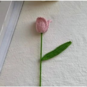 Light Pink Tulip Crochet Flower