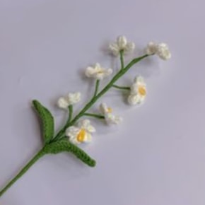 White Forget Me Not Crochet Flower