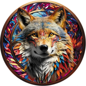 Fox Wooden Puzzle - 150pcs Round