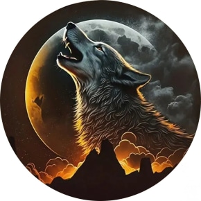Wolf Wooden Puzzle - 150pcs Round