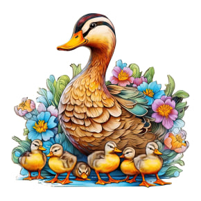 Duck Family Wooden Puzzle - 300pcs
