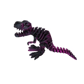 Black Purple 3D Printed Large T-Rex