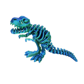 Blue Green 3D Printed Large T-Rex