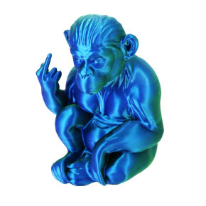 Blue Green 3D Printed Monkey